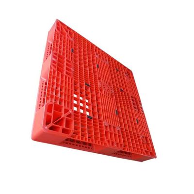 1100 X 1100 औद्योगिक प्लास्टिक पैलेट लाल एचडीपीई Red