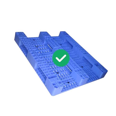एर्गोनोमिक ओपन डेक पैलेट 1300x1100 पीई 5000 किलो लोड हाइजीनिक